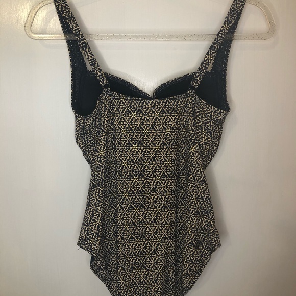 Nip Tuck Swim Nautical Foil Adjustable Strap One Piece - Picture 8 of 14